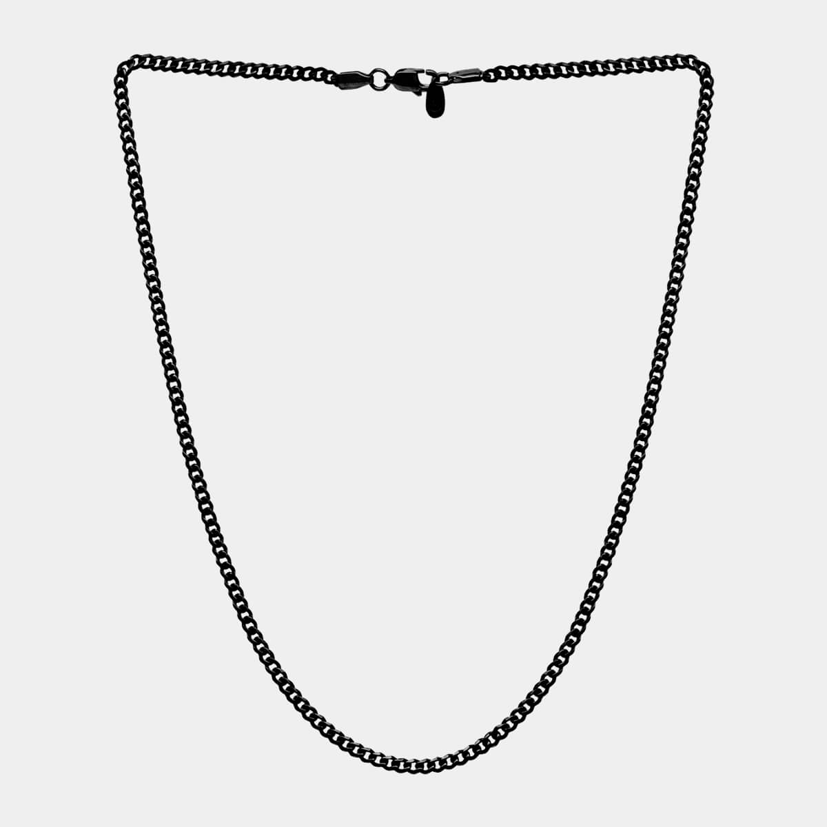 Cuban Link Chain - Black (3mm) - Marcozo