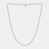 Cuban Link Chain - White Gold (3mm) - Marcozo