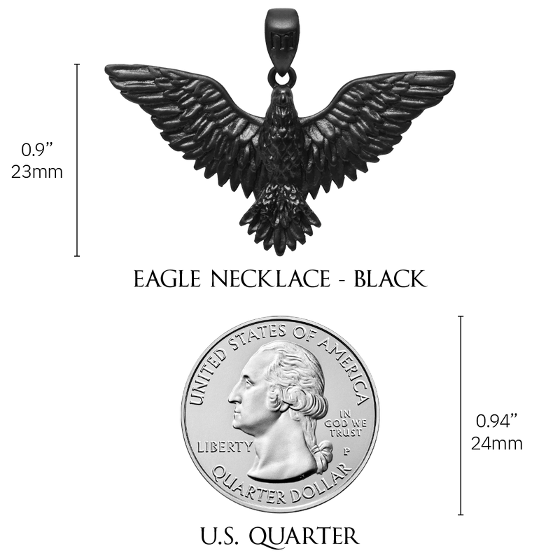 Eagle Pendant - Black