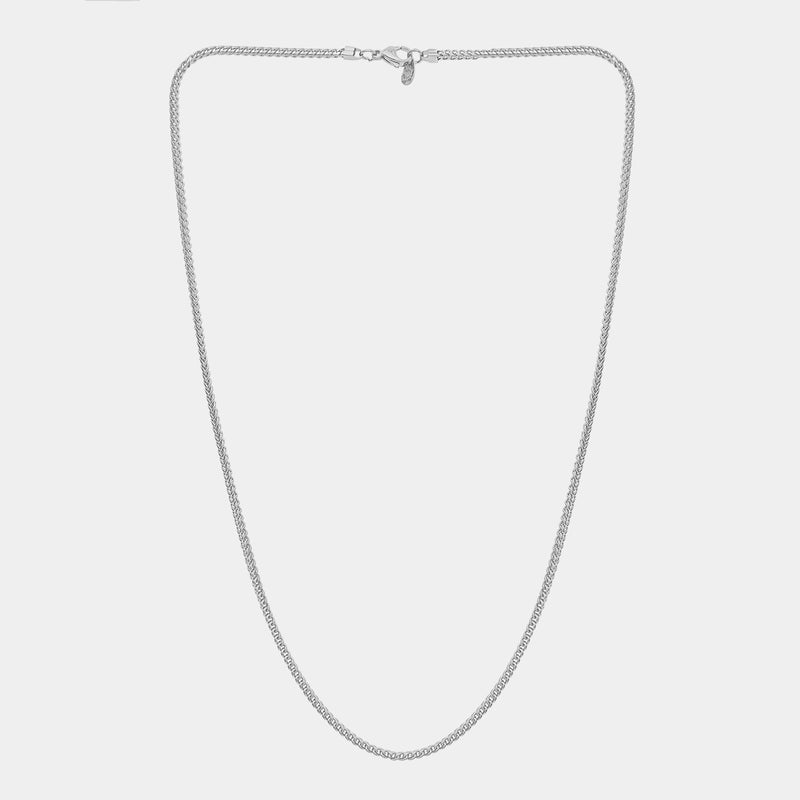 Franco Chain (2.5mm) - White Gold