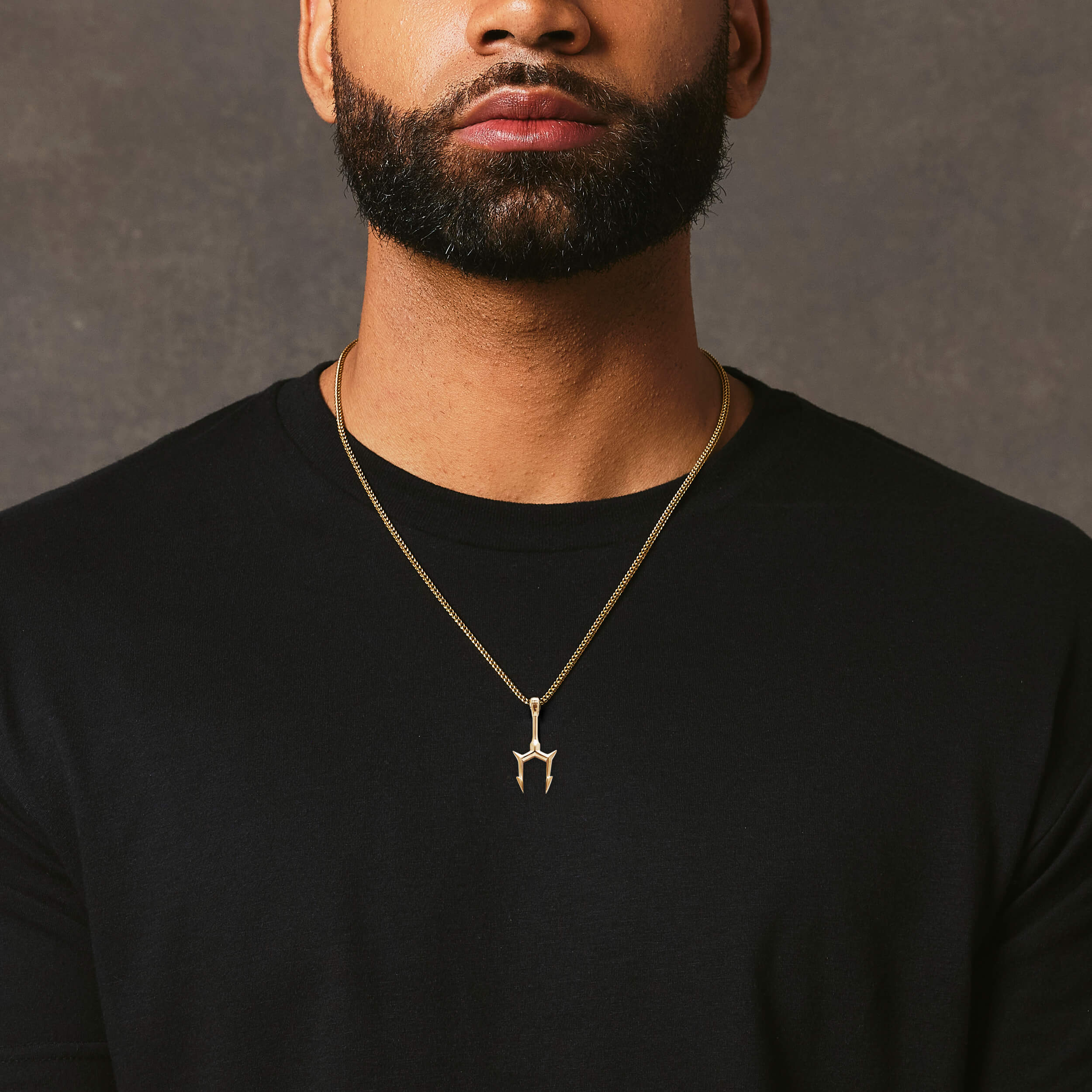 Bident Pendant - Gold - Marcozo