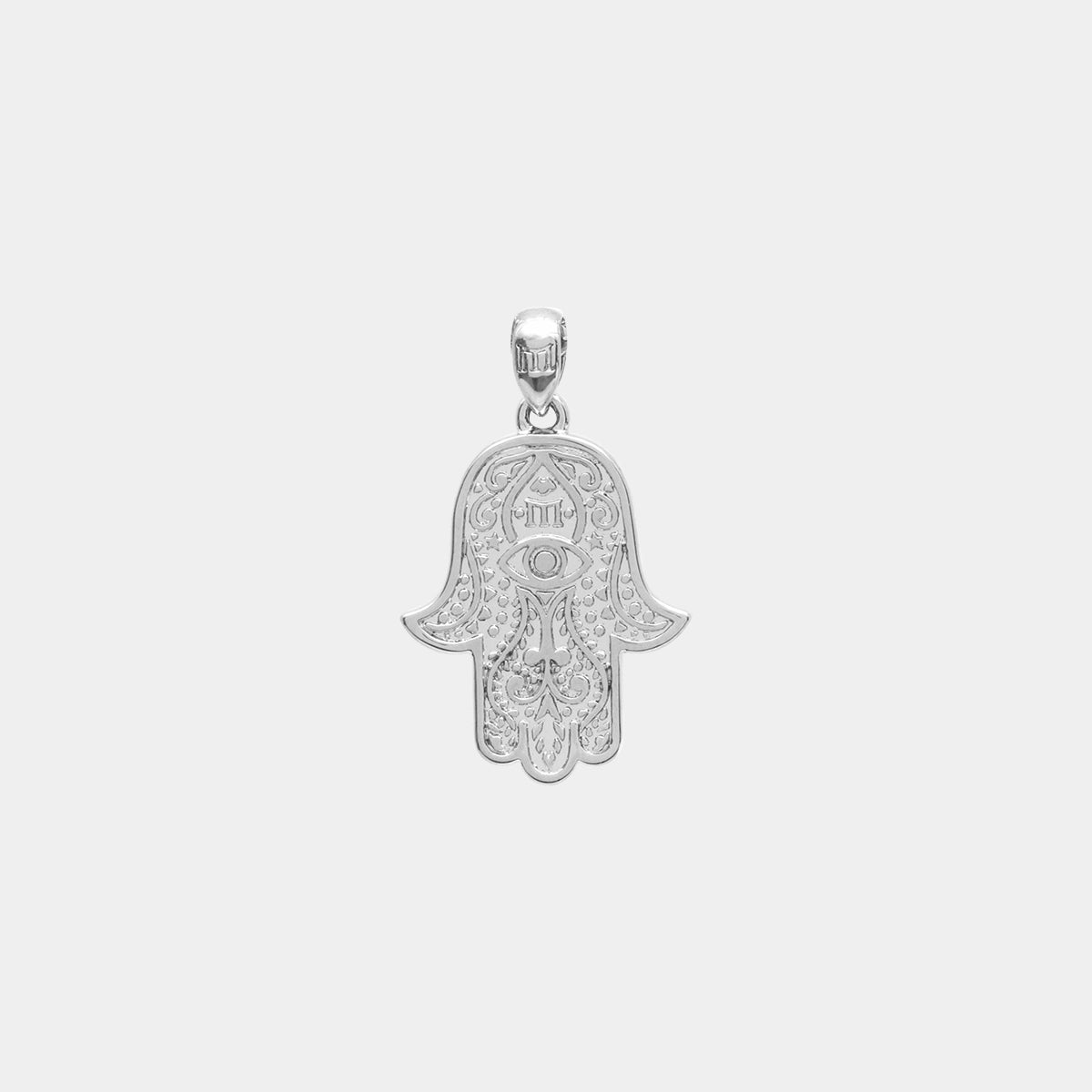 Hamsa Pendant - White Gold - Marcozo