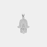 Hamsa Pendant - White Gold - Marcozo