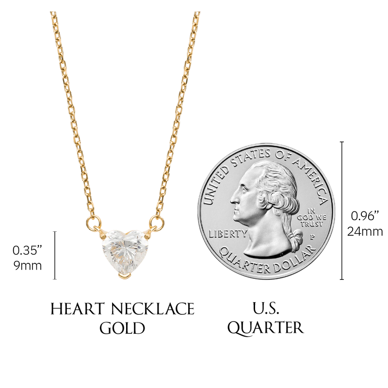 Heart Necklace - Gold - Marcozo