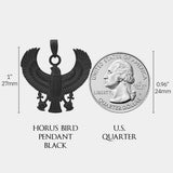 Horus Bird Pendant - Black - Marcozo