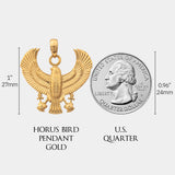 Horus Bird Pendant - Gold - Marcozo