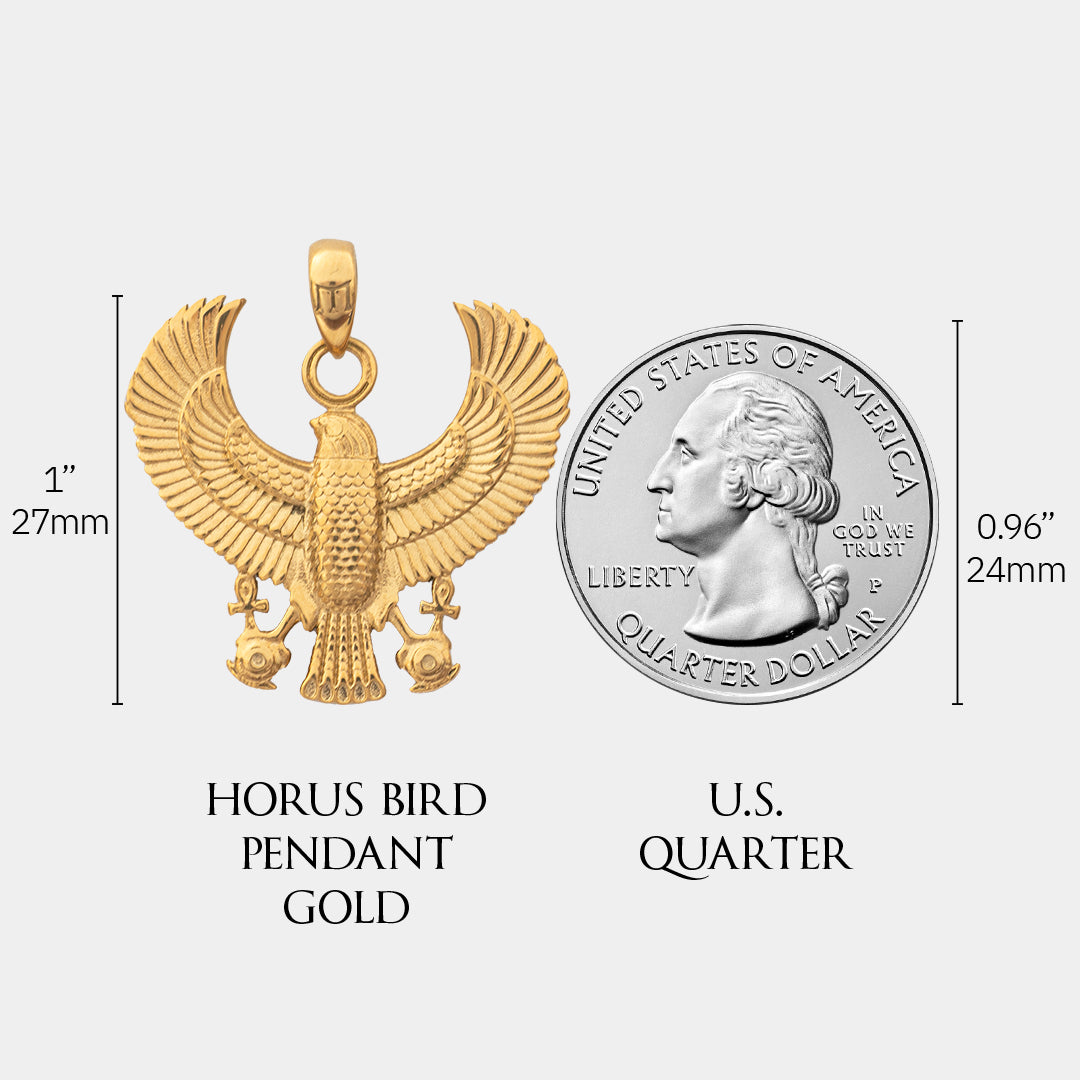 Horus Bird Pendant - Gold - Marcozo