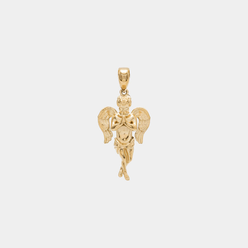 Micro Angel Pendant - Gold