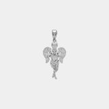 Micro Angel Pendant - White Gold - Marcozo