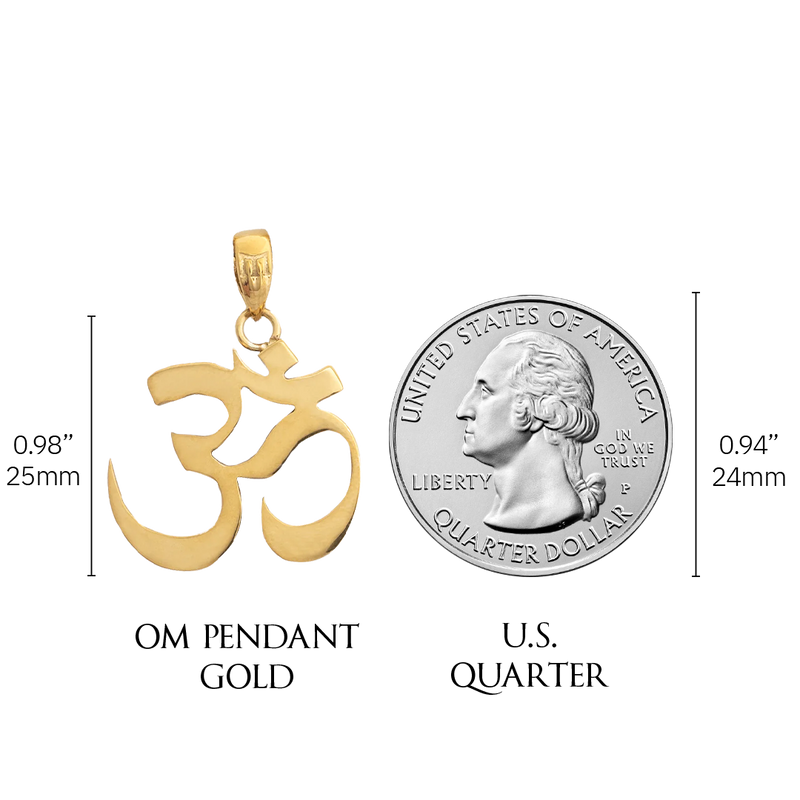 Om Pendant - Gold