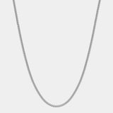 Franco Chain (2mm) - White Gold - Marcozo