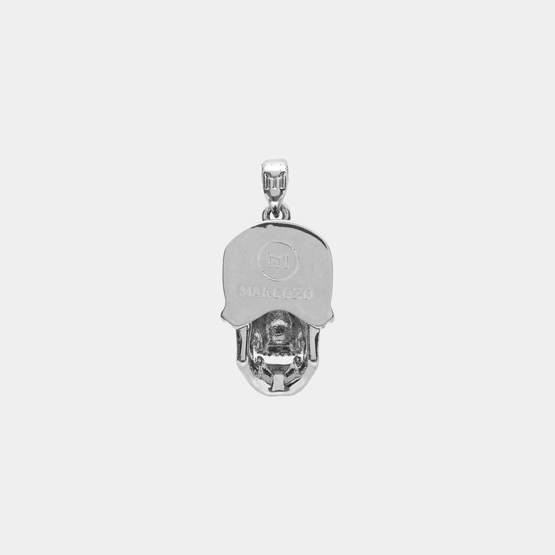 Skull Pendant - White Gold