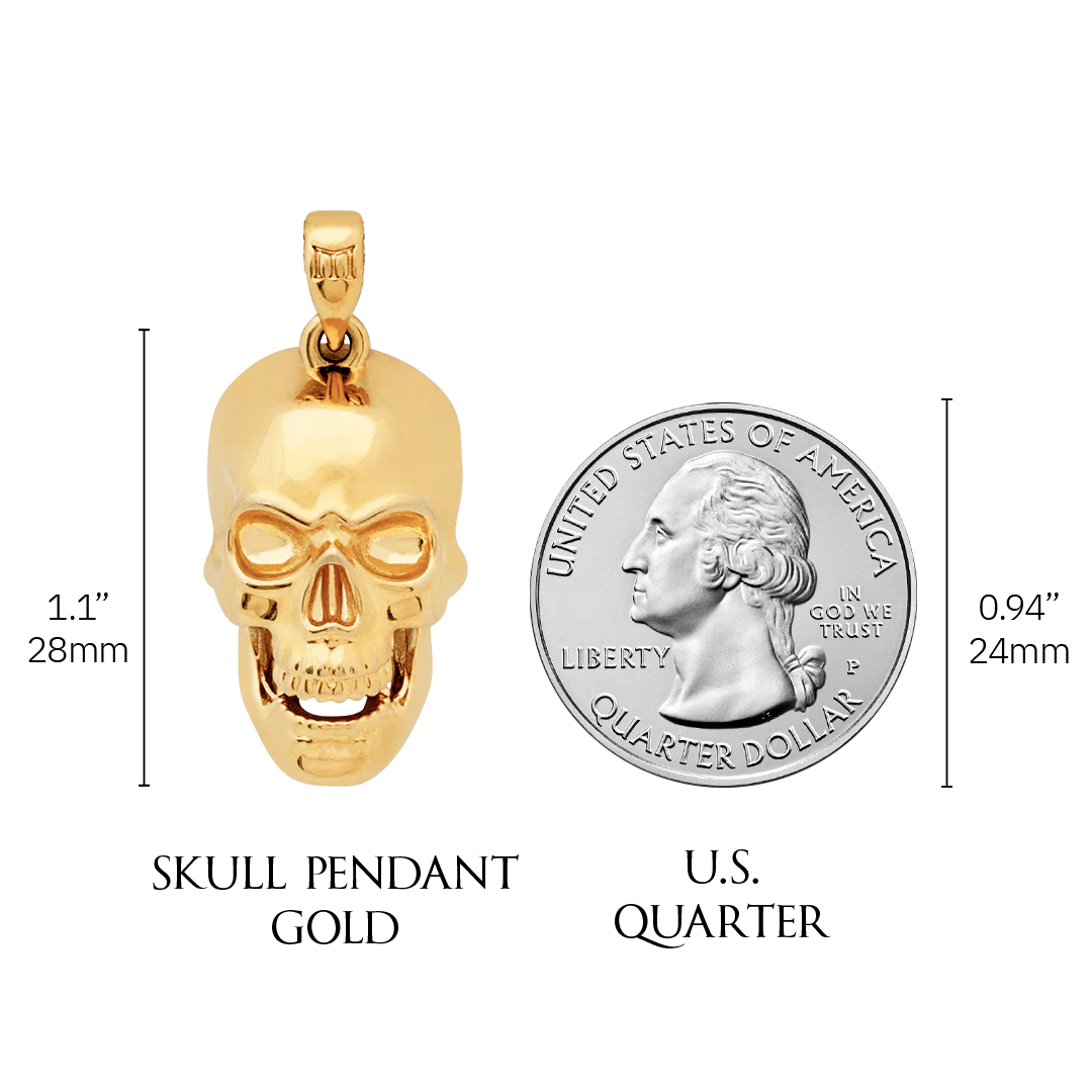 Skull Pendant Gold Marcozo