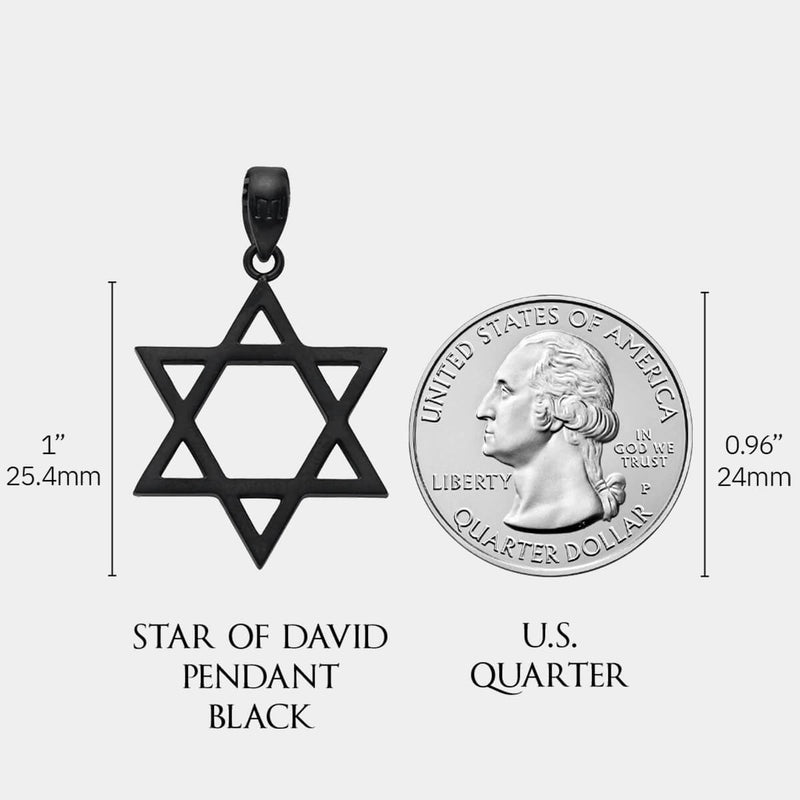 Star of David Pendant - Black - Marcozo