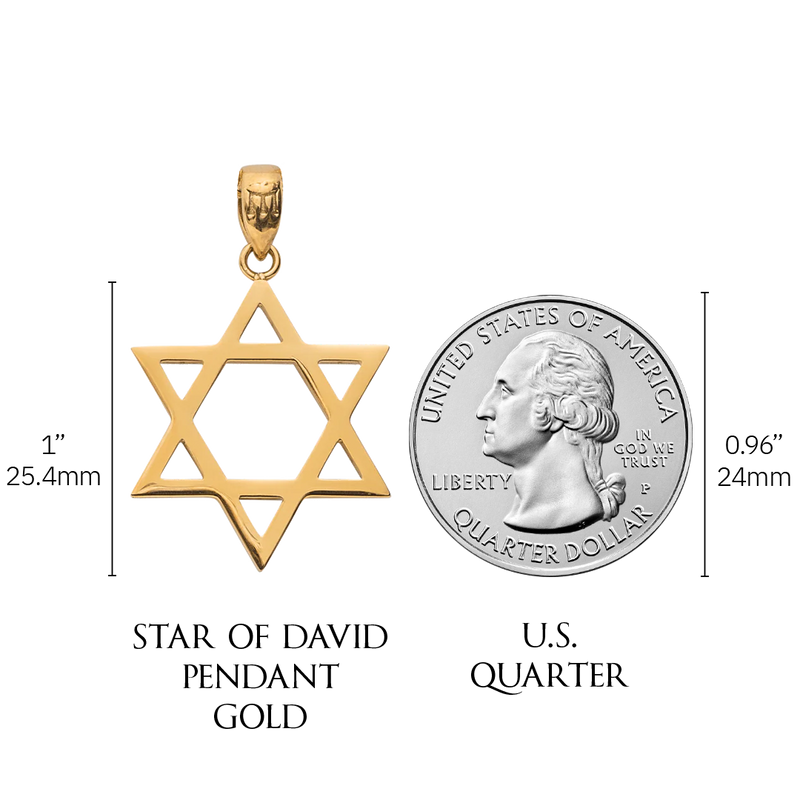 EFFY Collection D'Oro by EFFY® Diamond Star of David Pendant Necklace (1/10  ct. t.w.) in 14k Gold - Macy's