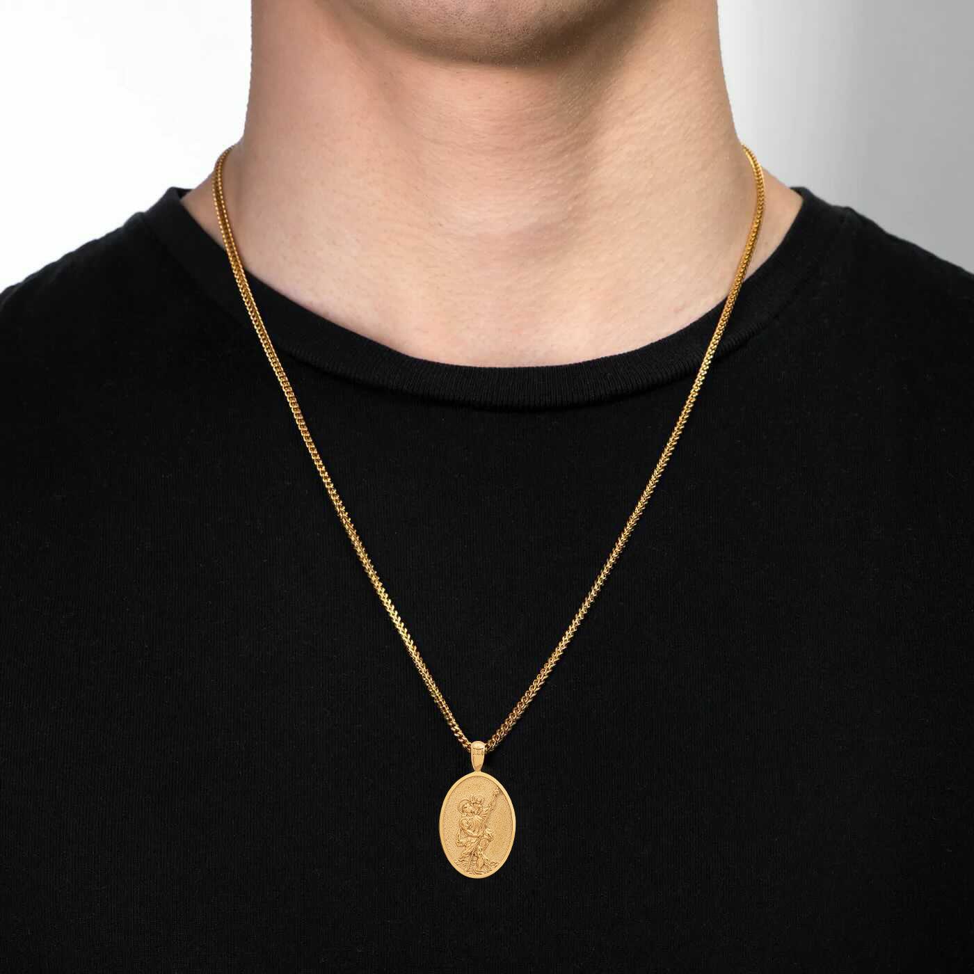 St. Christopher Pendant - Gold - Marcozo