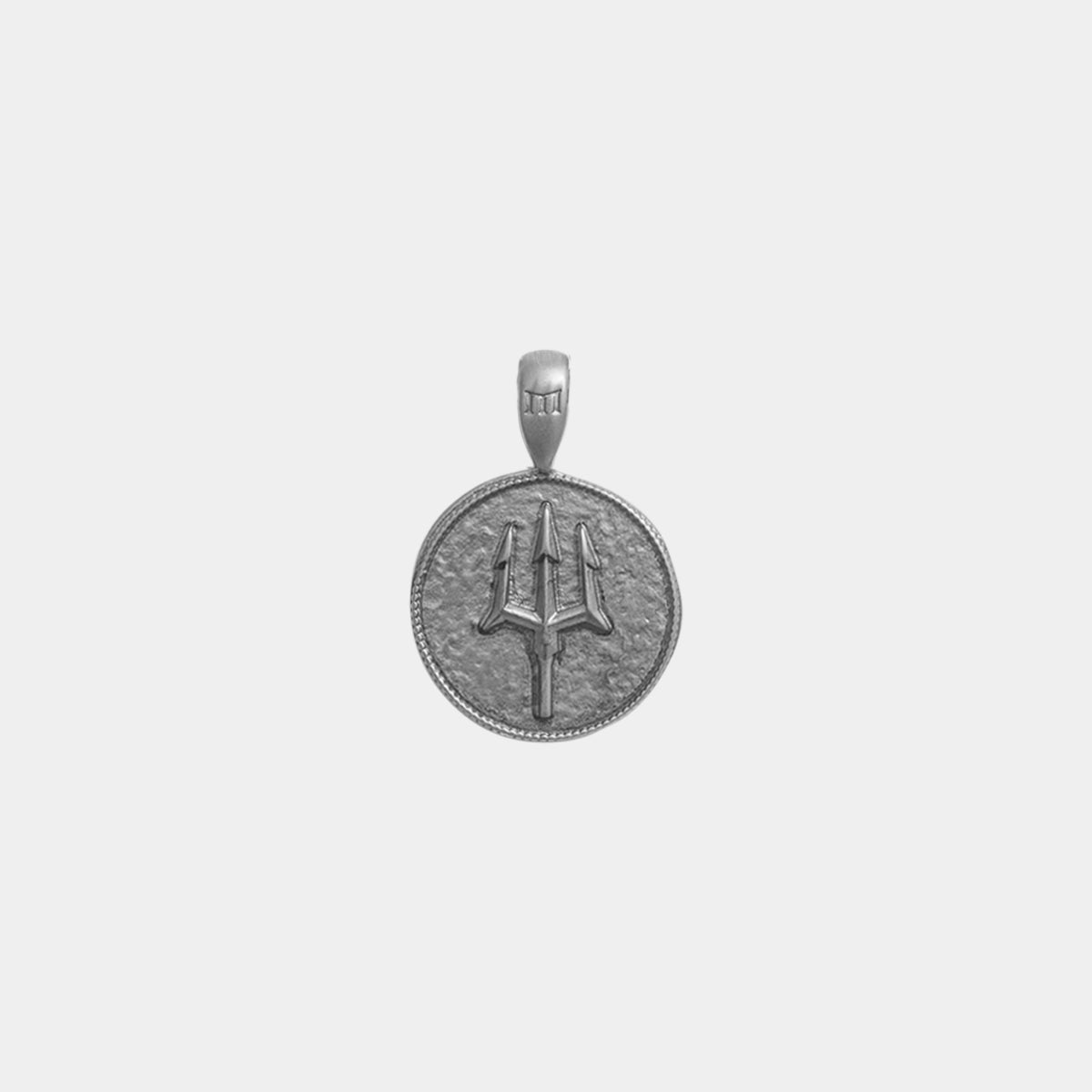Poseidon Coin Pendant - Ancient Silver - Marcozo