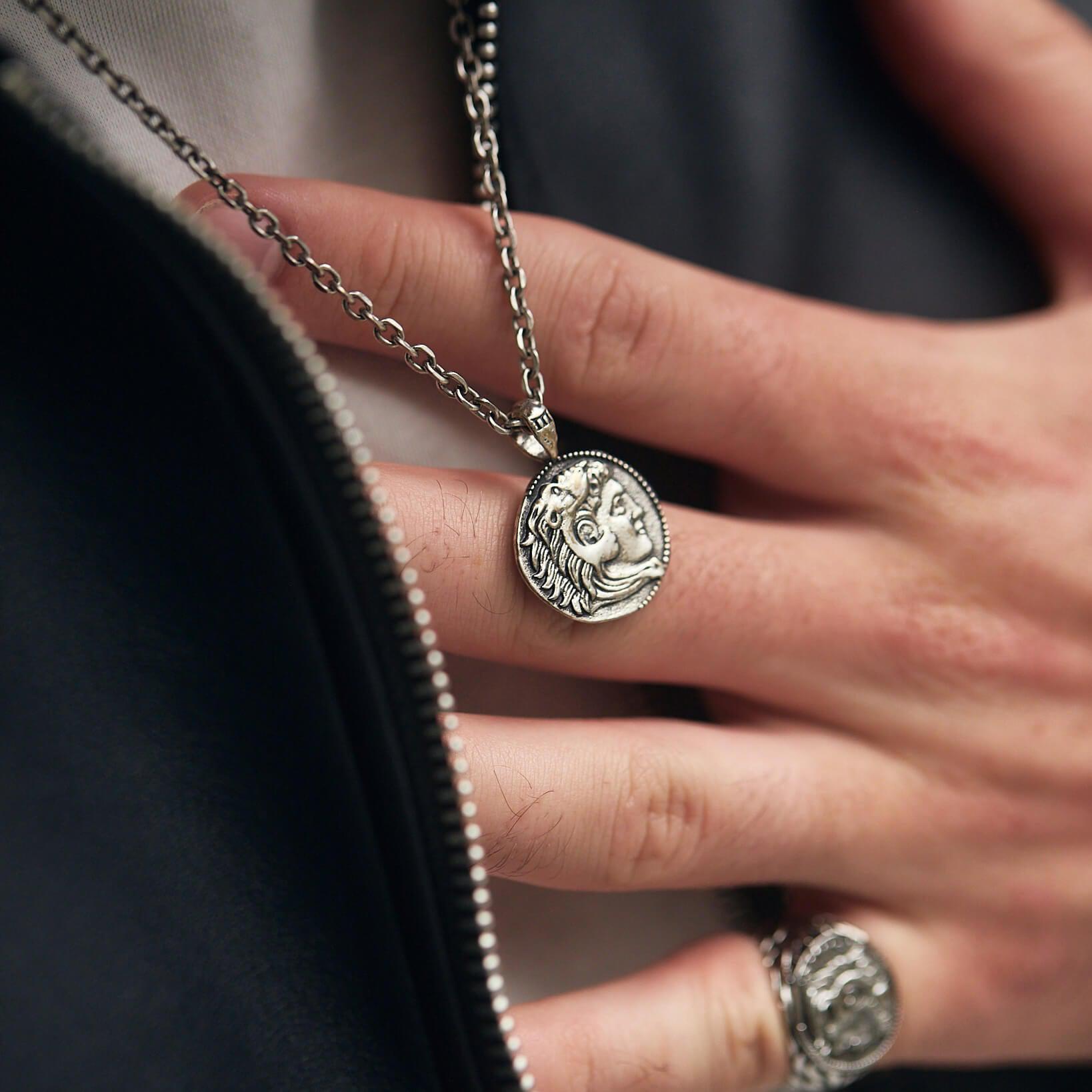 Alexander The Great Coin Pendant | Silver Alexander Pendant