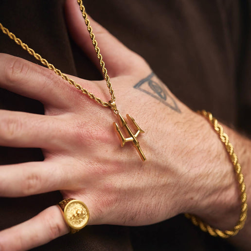 Trident Pendant - Gold - Marcozo