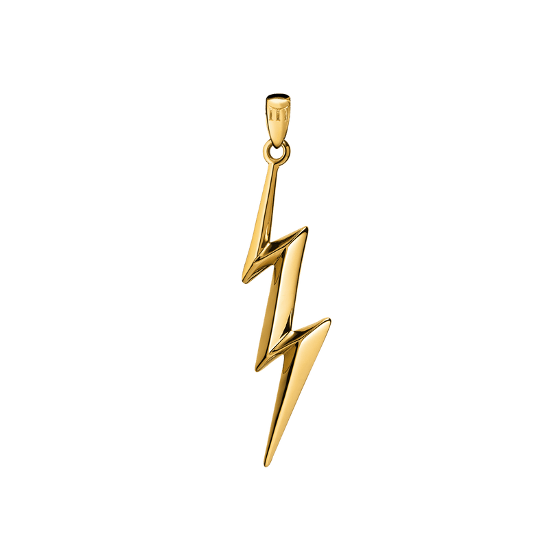 Thunderbolt Pendant - Gold