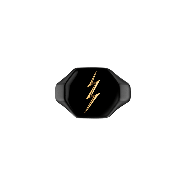 Thunderbolt Ring - Black