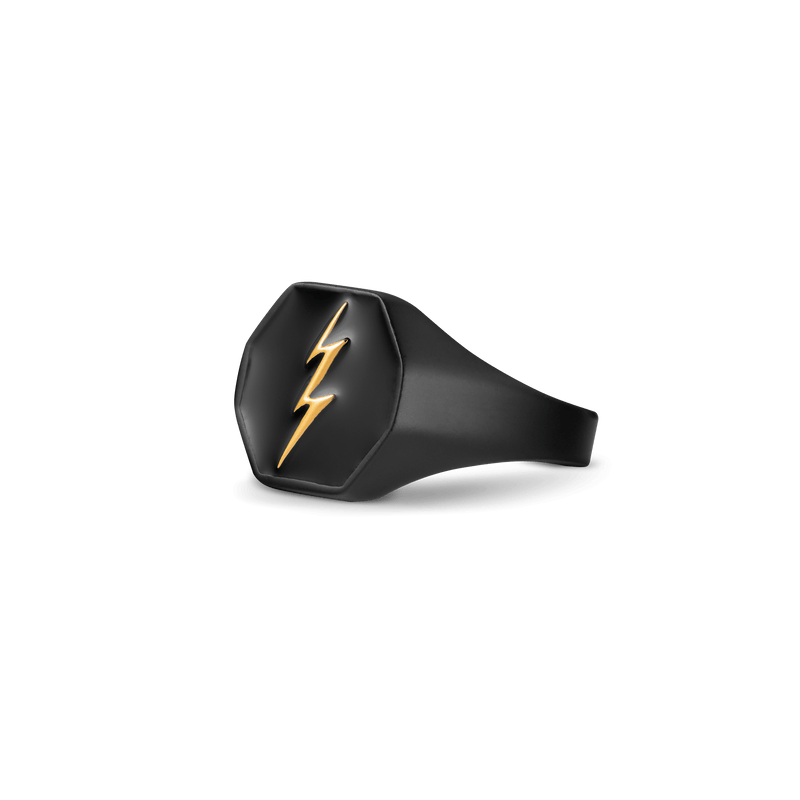 Thunderbolt Ring - Black