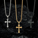 Medieval Cross Pendant - White Gold - Marcozo