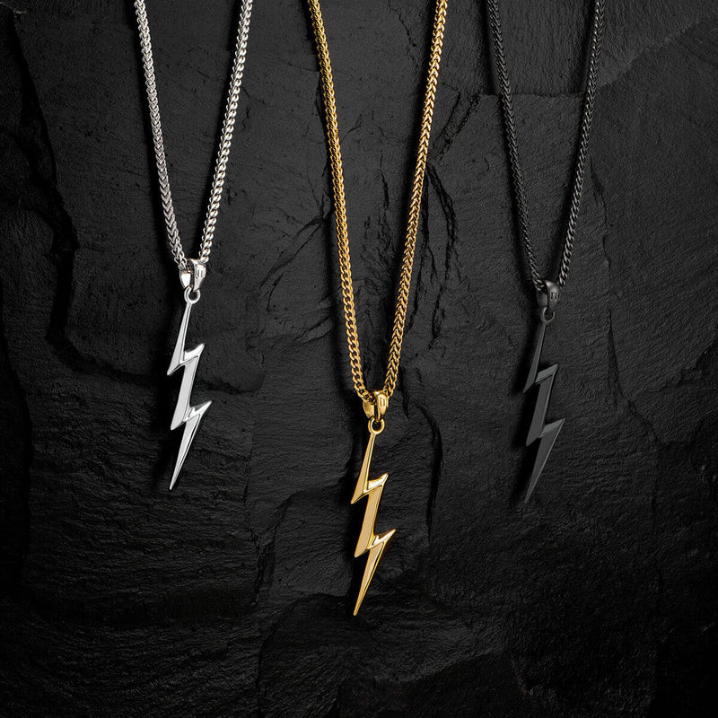 Thunderbolt Pendant - Gold