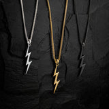 Thunderbolt Pendant - White Gold - Marcozo