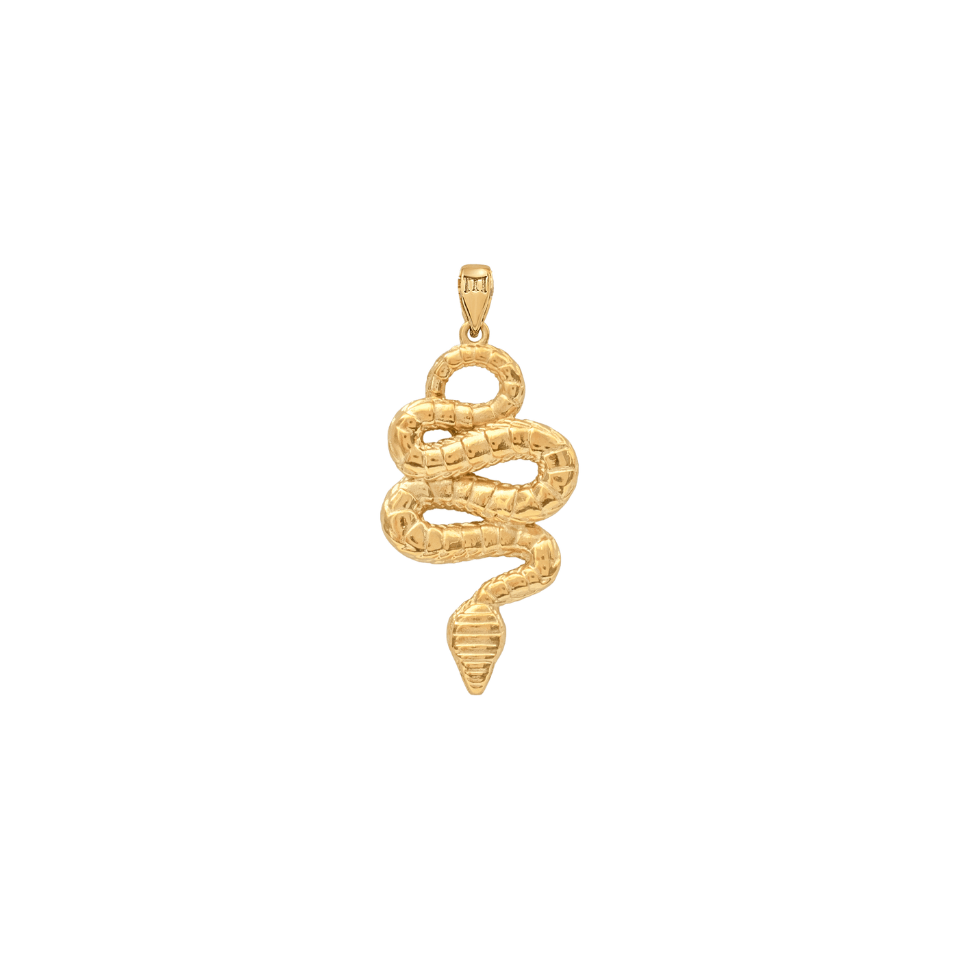 Aurora Designer - 15mm Ouroboros Snake 14K Gold Pendant Charm
