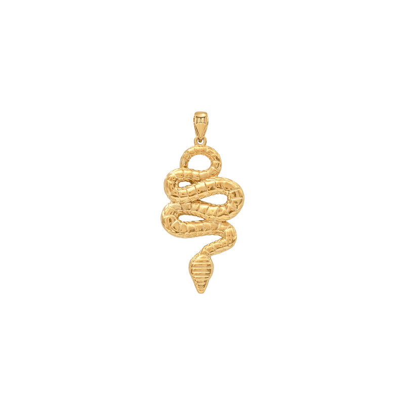 Serpent Pendant - Gold