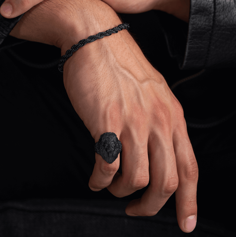 Lion Ring - Black