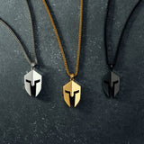 Spartan Helmet Pendant - White Gold - Marcozo