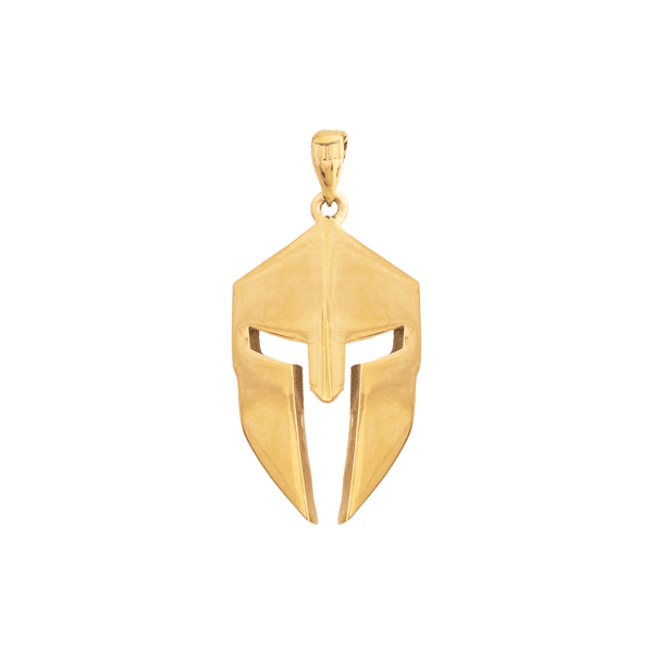 Spartan Helmet Pendant - Gold