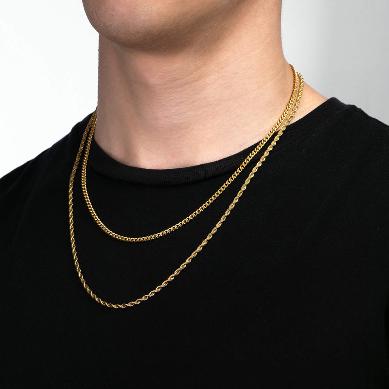 Cuban Link Chain - Gold (3mm) - Marcozo
