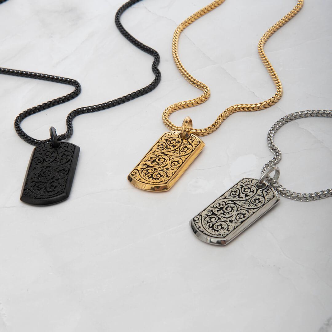 Acanthus Pendant - White Gold - Marcozo