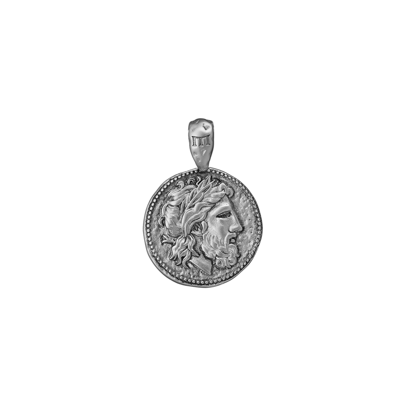 Zeus Pendant - Ancient Silver