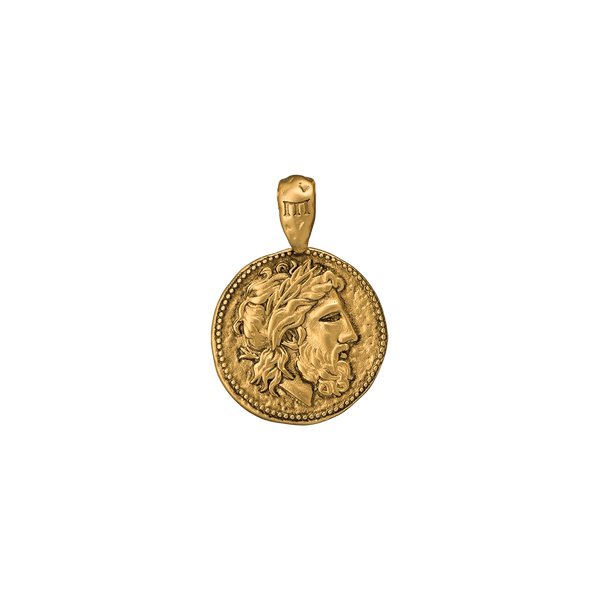 Zeus Pendant - Ancient Gold