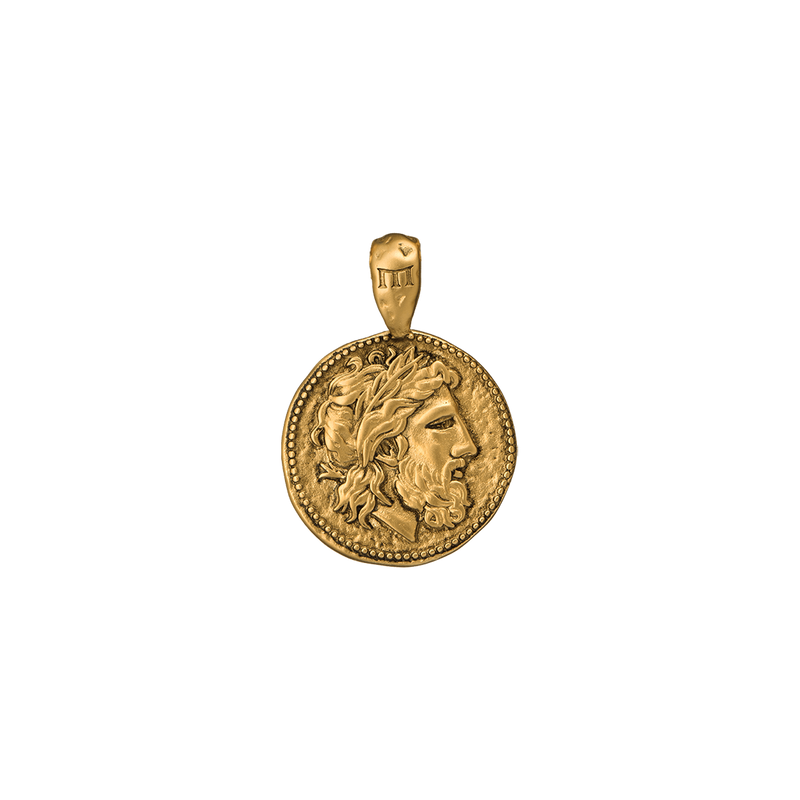 Zeus Pendant - Ancient Gold