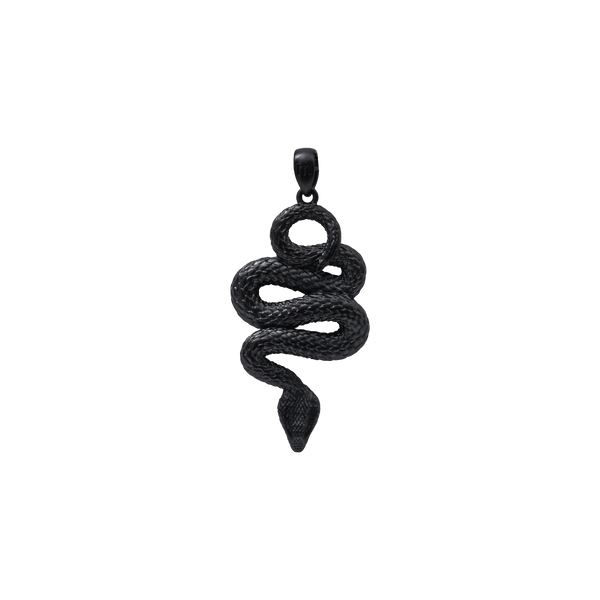 Serpent Pendant - Black