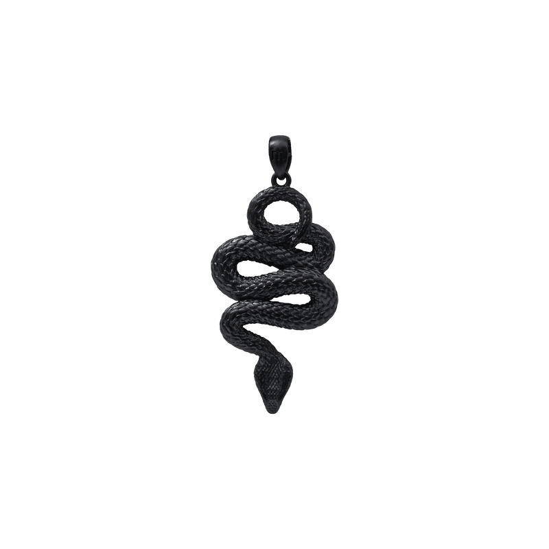 Serpent Pendant - Black