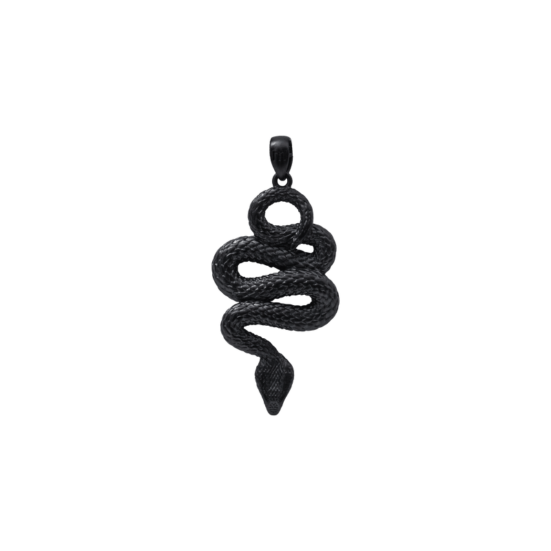 Black discount snake necklace