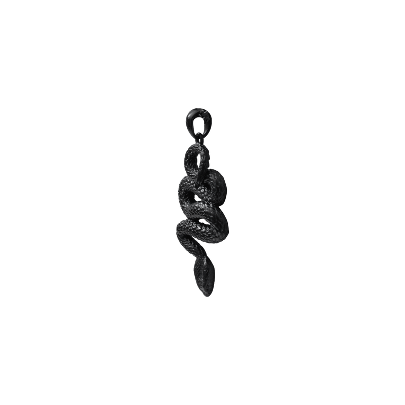 Serpent Pendant - Black