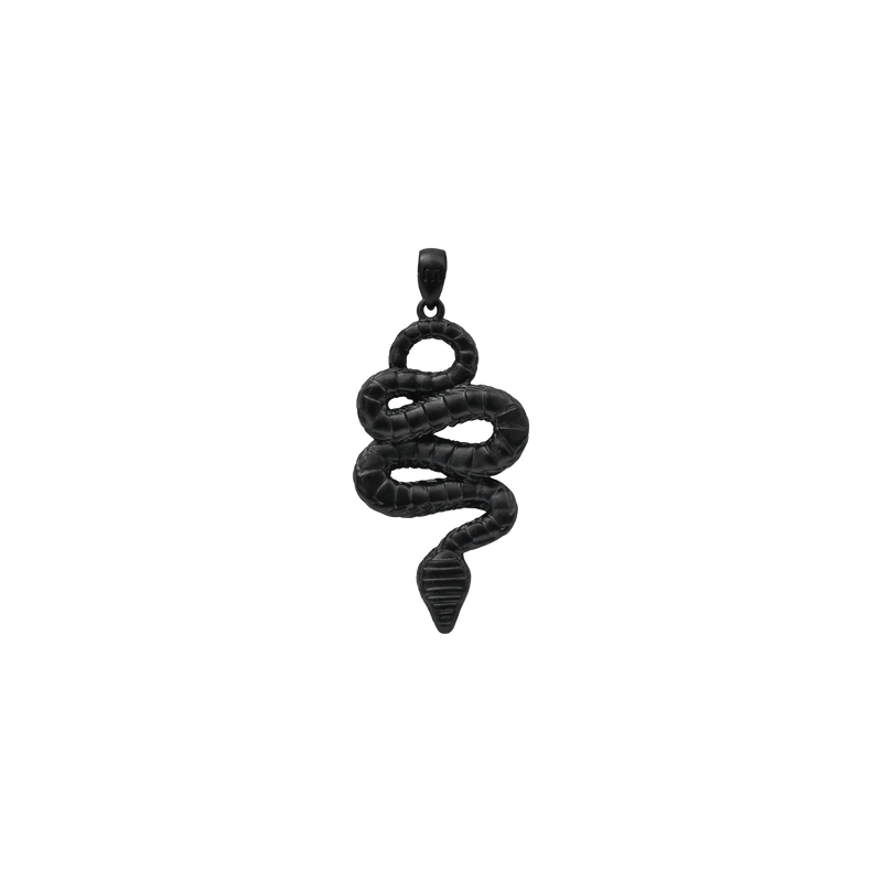 Serpent Pendant - Black