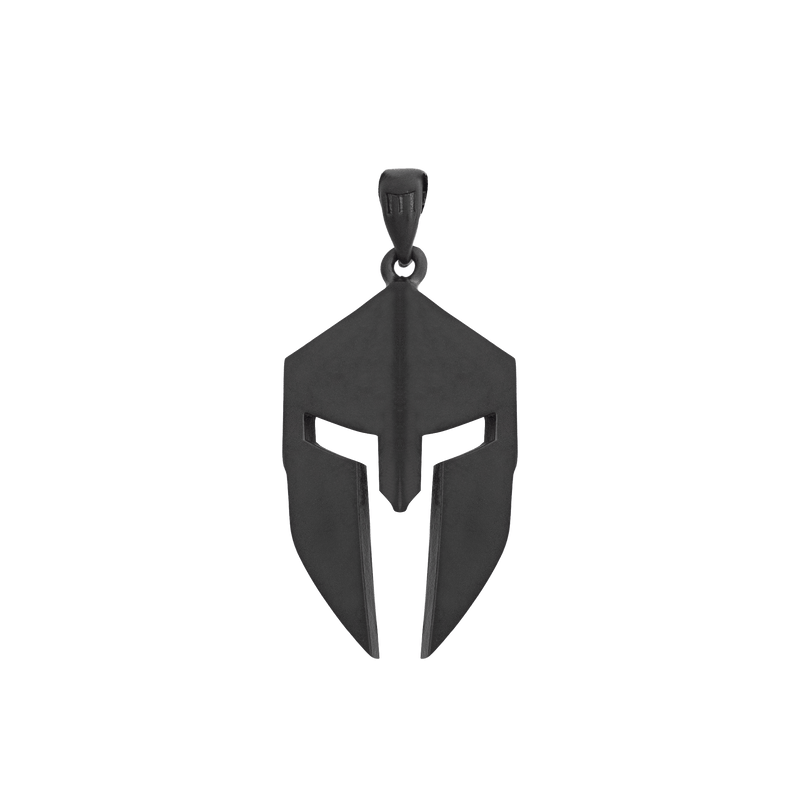 Spartan Helmet Pendant - Black