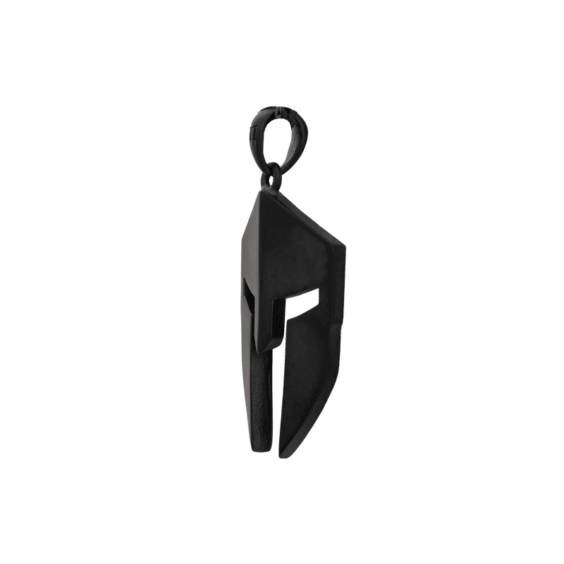 Spartan Helmet Pendant - Black