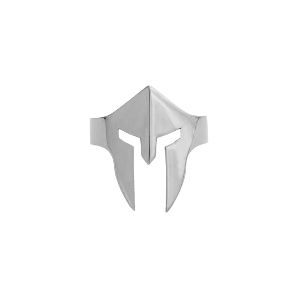 Spartan Helmet Ring - White Gold
