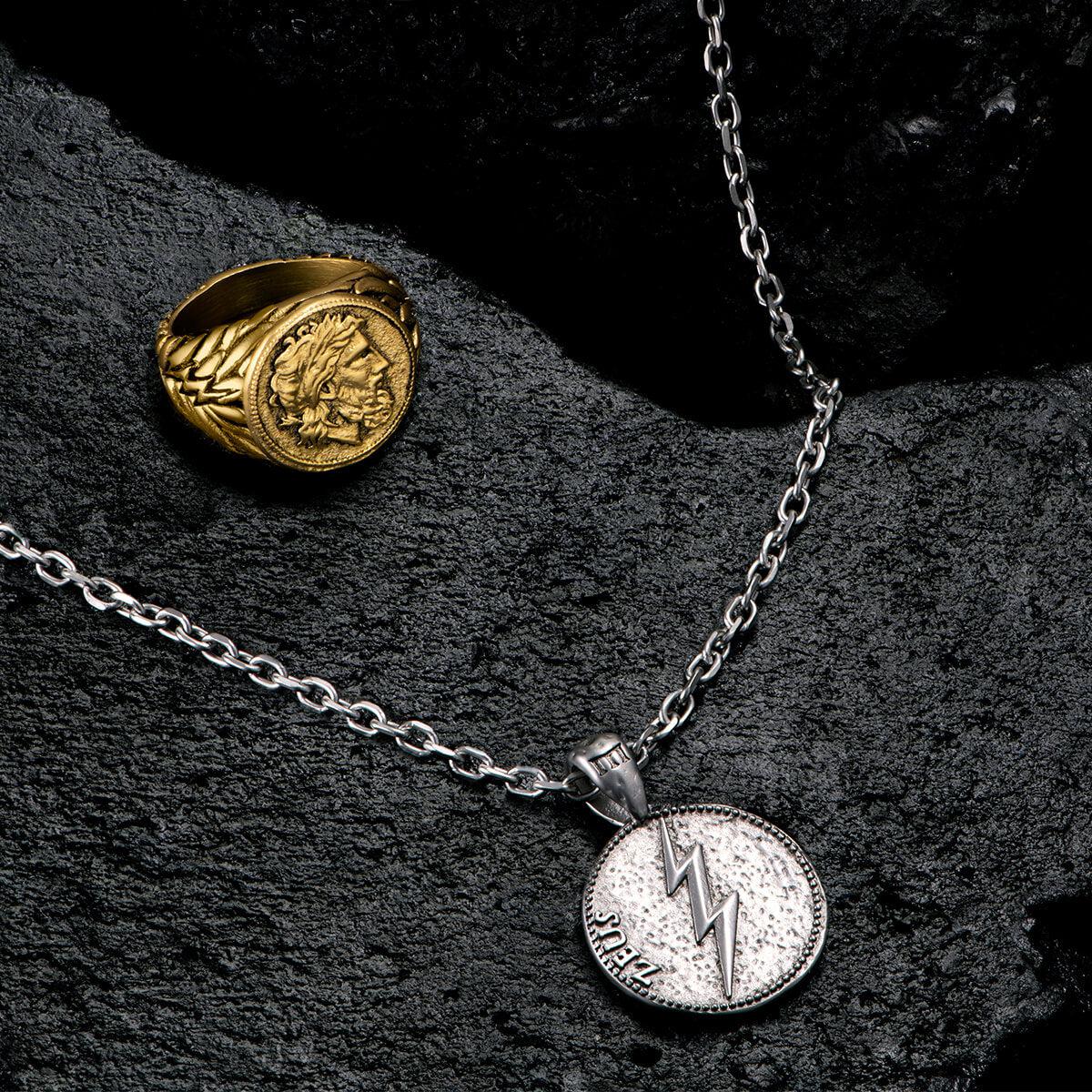 Zeus Pendant - Ancient Silver - Marcozo