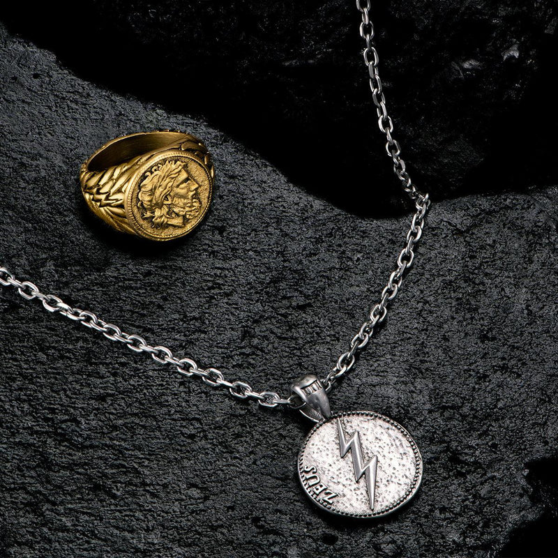 Zeus Pendant - Ancient Silver - Marcozo