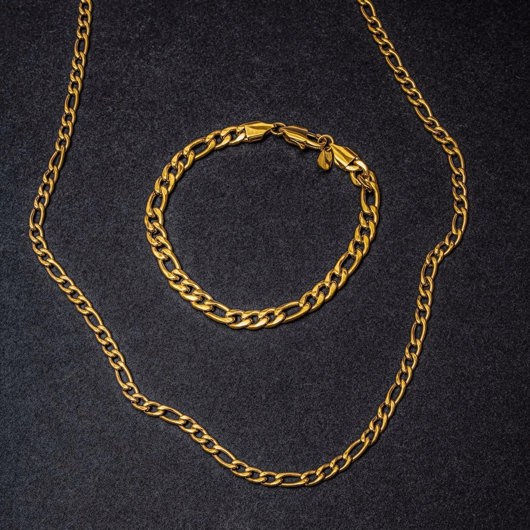 Figaro Bracelet - Gold - Marcozo